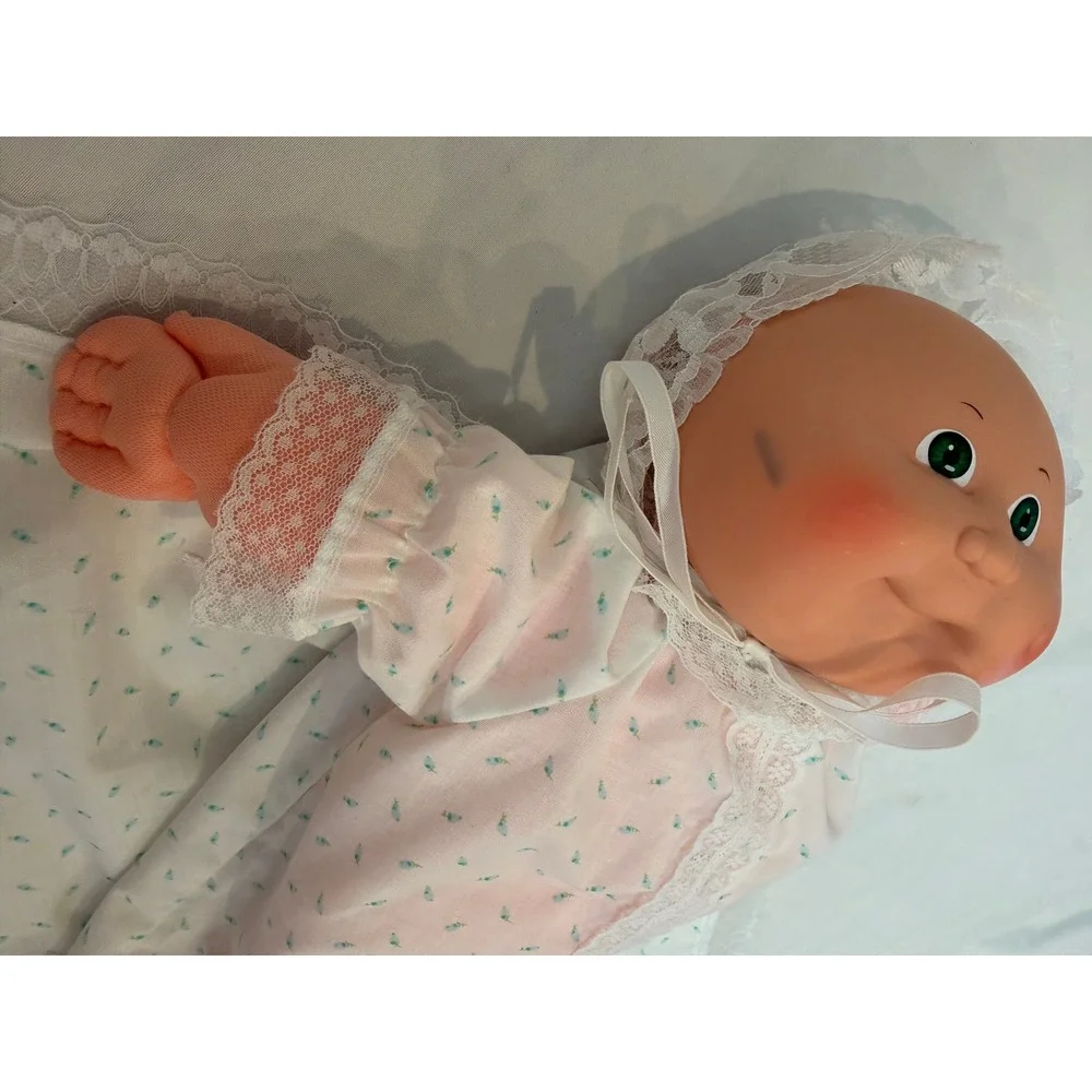 Vintage Cabbage Patch Kids Coleco Doll Xavier Roberts Signed Lace Gown